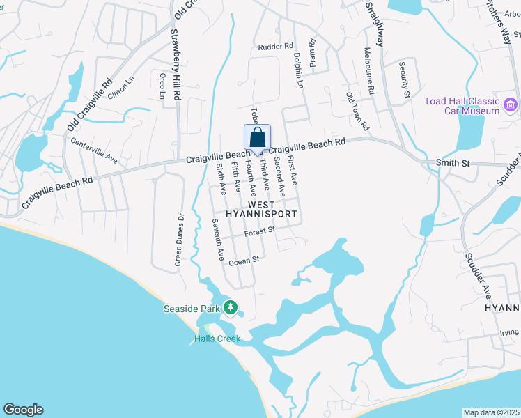 map of restaurants, bars, coffee shops, grocery stores, and more near 92 4th Avenue in Barnstable