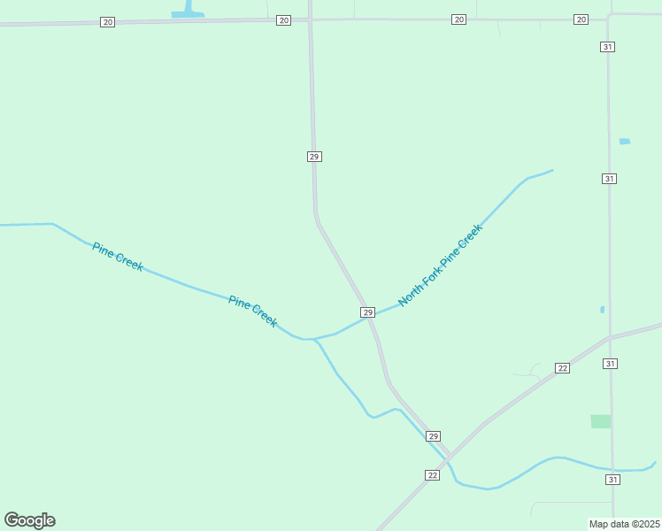 map of restaurants, bars, coffee shops, grocery stores, and more near 59121 County Road 29 in Goshen