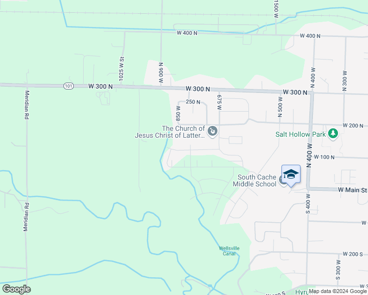 map of restaurants, bars, coffee shops, grocery stores, and more near 798 West 50 North in Hyrum
