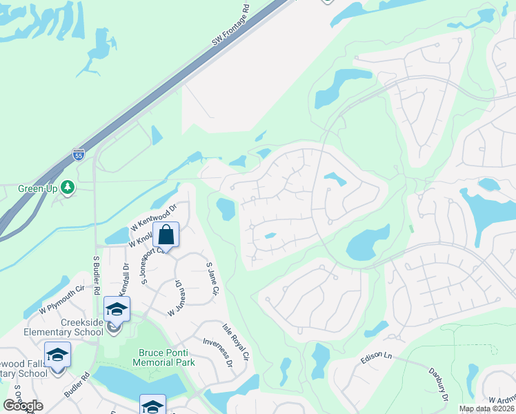 map of restaurants, bars, coffee shops, grocery stores, and more near 21453 West Juniper Court in Plainfield