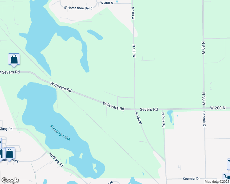 map of restaurants, bars, coffee shops, grocery stores, and more near 1145 West Swanson Drive in La Porte