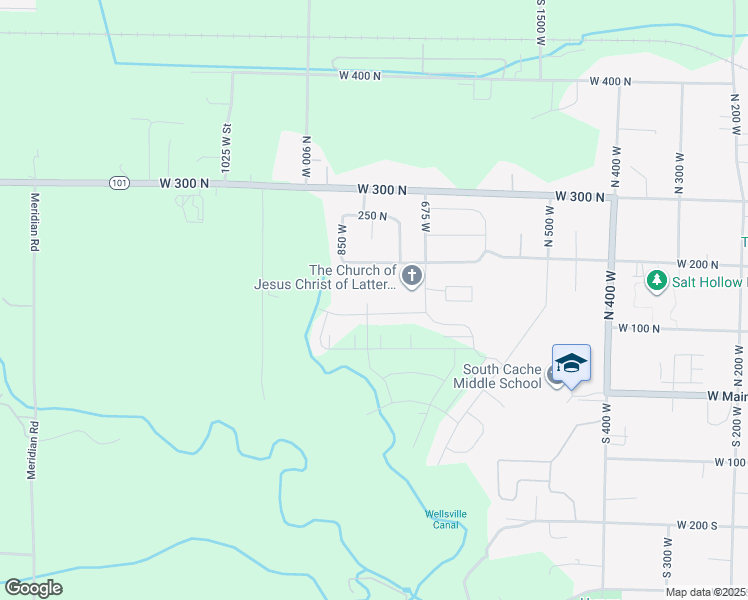 map of restaurants, bars, coffee shops, grocery stores, and more near 58 North 775 West in Hyrum