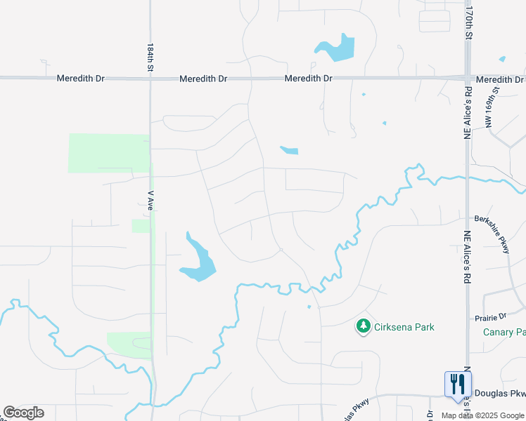 map of restaurants, bars, coffee shops, grocery stores, and more near 2743 North Warrior Lane in Waukee