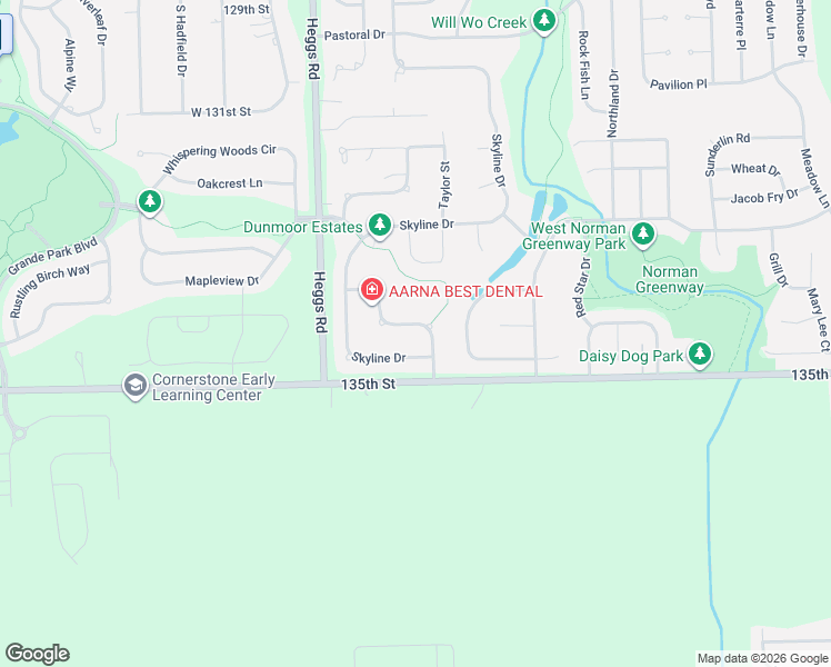 map of restaurants, bars, coffee shops, grocery stores, and more near 13427 Kerr Street in Plainfield