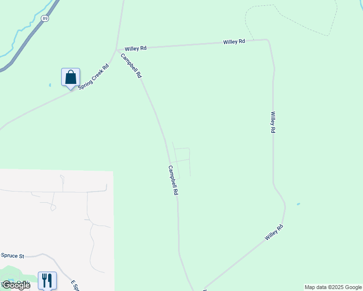 map of restaurants, bars, coffee shops, grocery stores, and more near 45673 Campbell Lane in Titusville