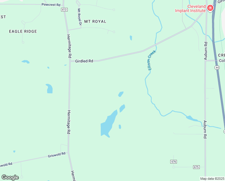 map of restaurants, bars, coffee shops, grocery stores, and more near 10698 Girdled Road in Painesville