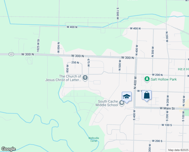 map of restaurants, bars, coffee shops, grocery stores, and more near 637 West 150 North in Hyrum
