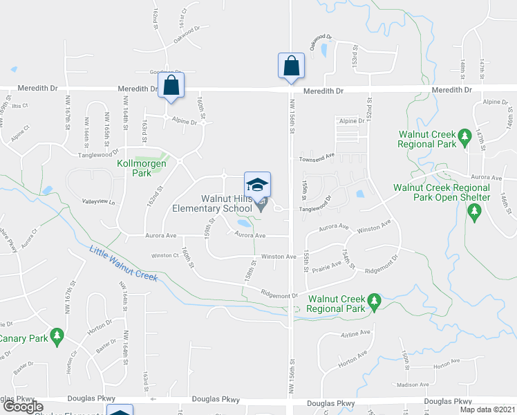 map of restaurants, bars, coffee shops, grocery stores, and more near 4240 Northwest 156th Street in Urbandale
