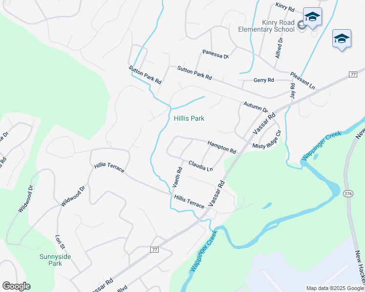 map of restaurants, bars, coffee shops, grocery stores, and more near 5 Monitor Road in Poughkeepsie