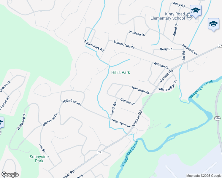 map of restaurants, bars, coffee shops, grocery stores, and more near 5 Monitor Road in Poughkeepsie
