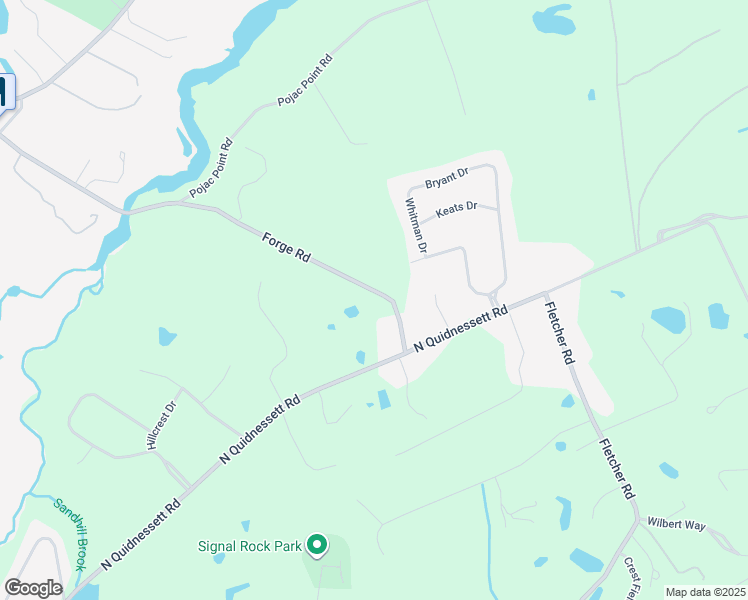 map of restaurants, bars, coffee shops, grocery stores, and more near 72 Forge Road in North Kingstown