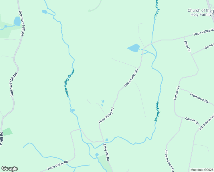map of restaurants, bars, coffee shops, grocery stores, and more near 218 Hope Valley Road in Hebron
