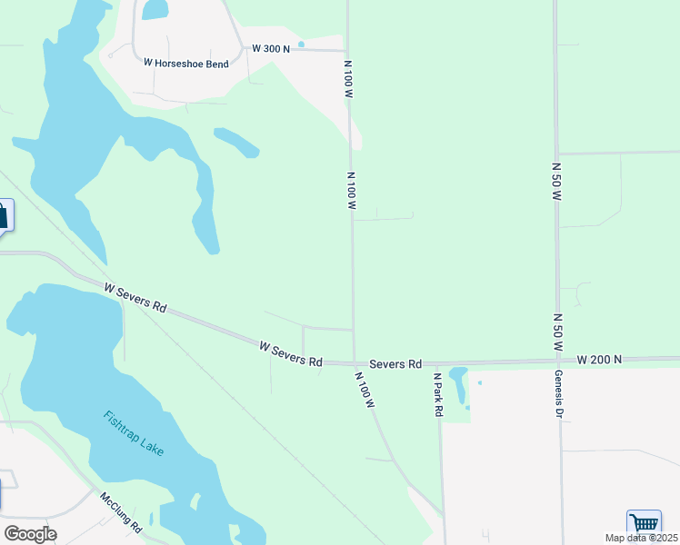 map of restaurants, bars, coffee shops, grocery stores, and more near 2202 North 100 West in La Porte