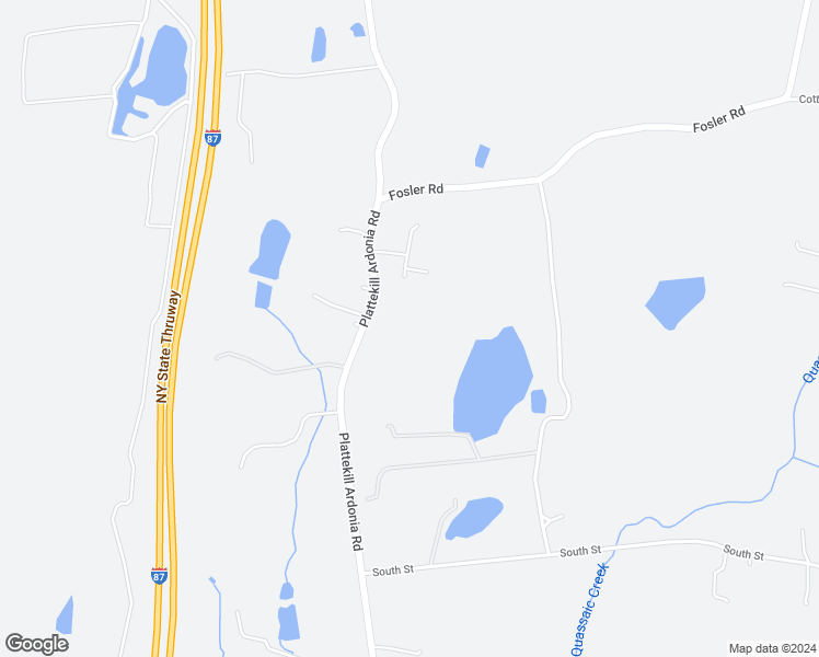 map of restaurants, bars, coffee shops, grocery stores, and more near 414 Plattekill Ardonia Road in Wallkill