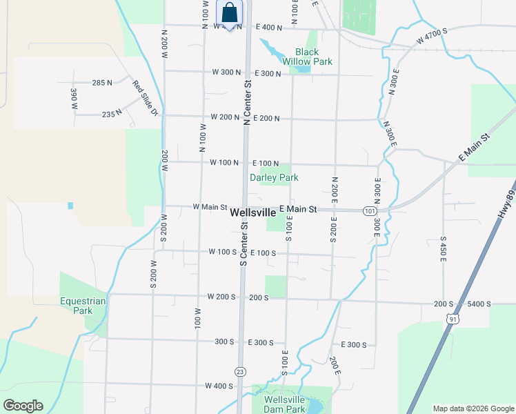 map of restaurants, bars, coffee shops, grocery stores, and more near 55 East Main Street in Wellsville