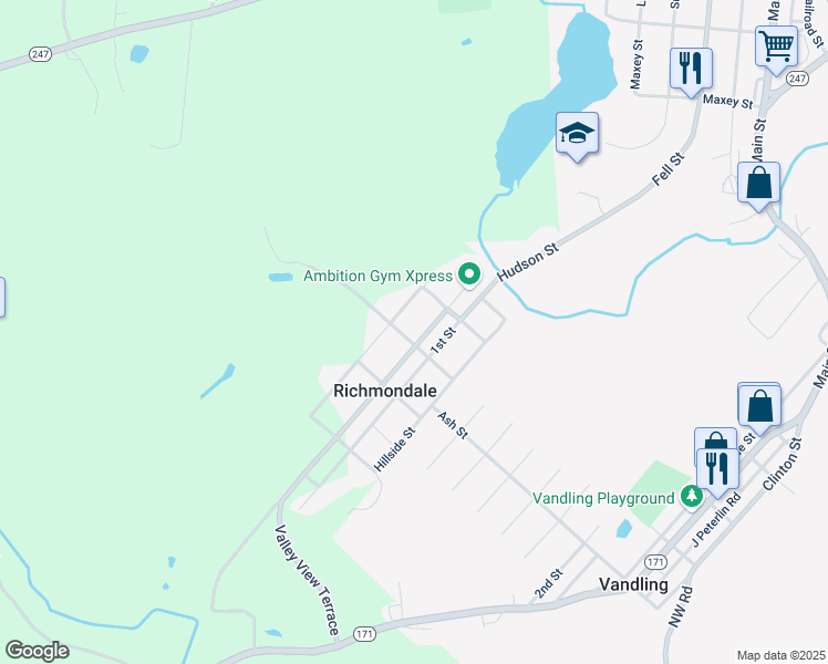 map of restaurants, bars, coffee shops, grocery stores, and more near in 