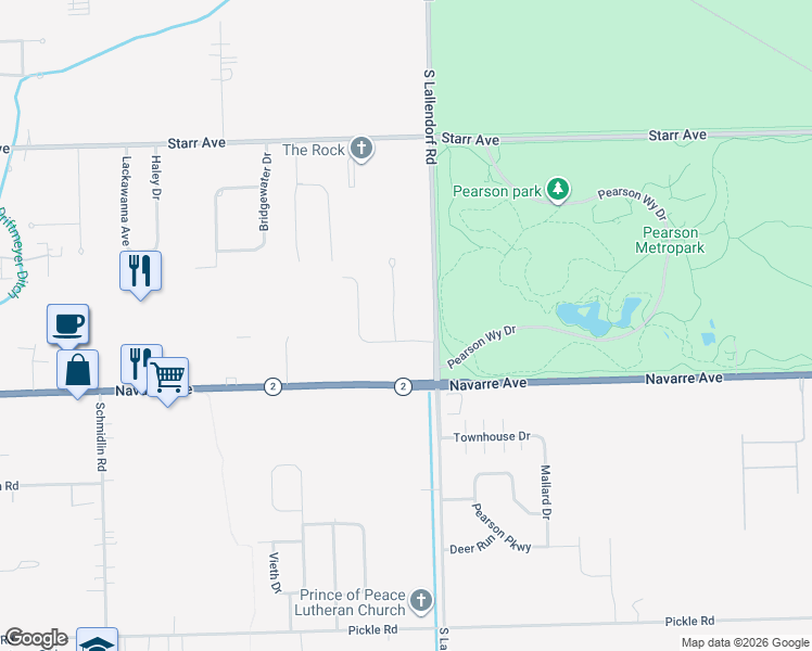 map of restaurants, bars, coffee shops, grocery stores, and more near 4120 Lyn Dr in Oregon
