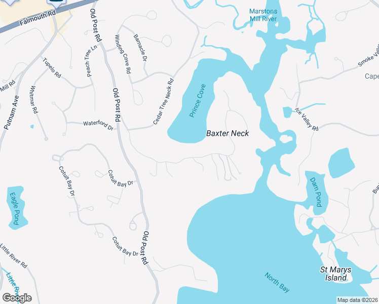 map of restaurants, bars, coffee shops, grocery stores, and more near 221 Baxter Neck Road in Barnstable