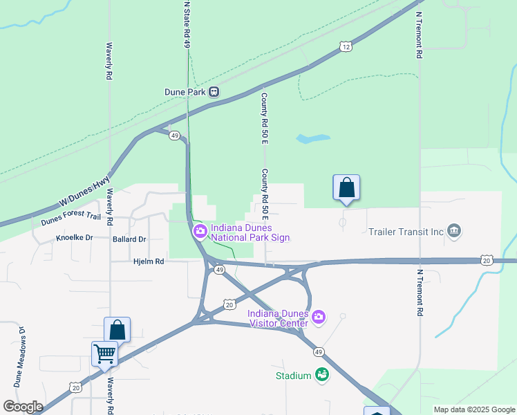 map of restaurants, bars, coffee shops, grocery stores, and more near 475 3rd Street in Porter