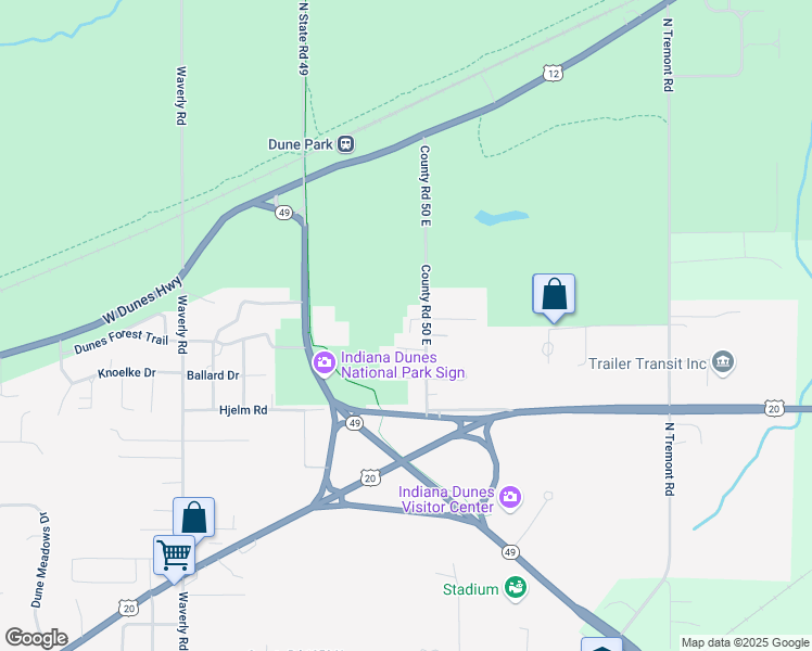 map of restaurants, bars, coffee shops, grocery stores, and more near 475 3rd Street in Porter