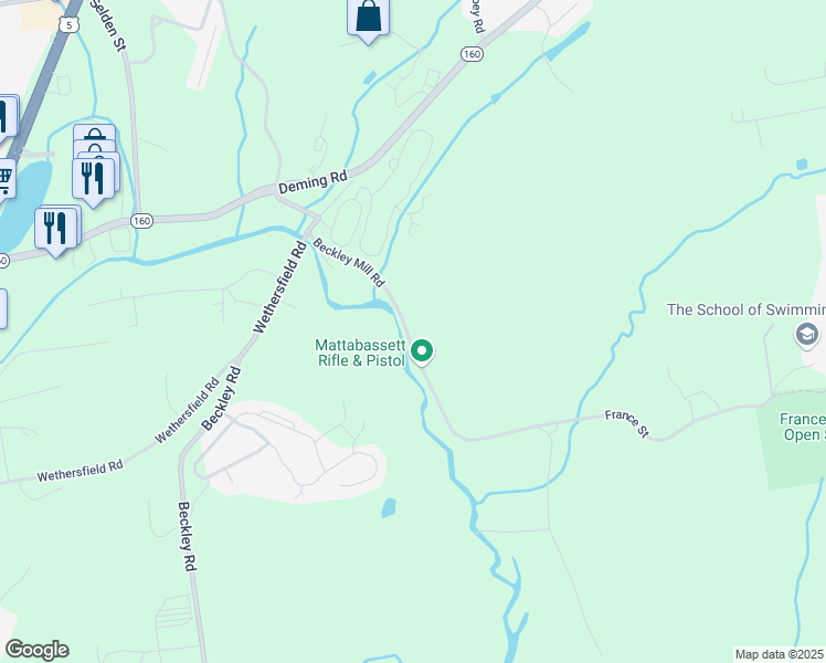 map of restaurants, bars, coffee shops, grocery stores, and more near 155 Beckley Mill Rd in Berlin