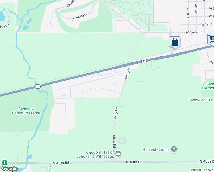 map of restaurants, bars, coffee shops, grocery stores, and more near 1503 Wright Drive in Sandwich