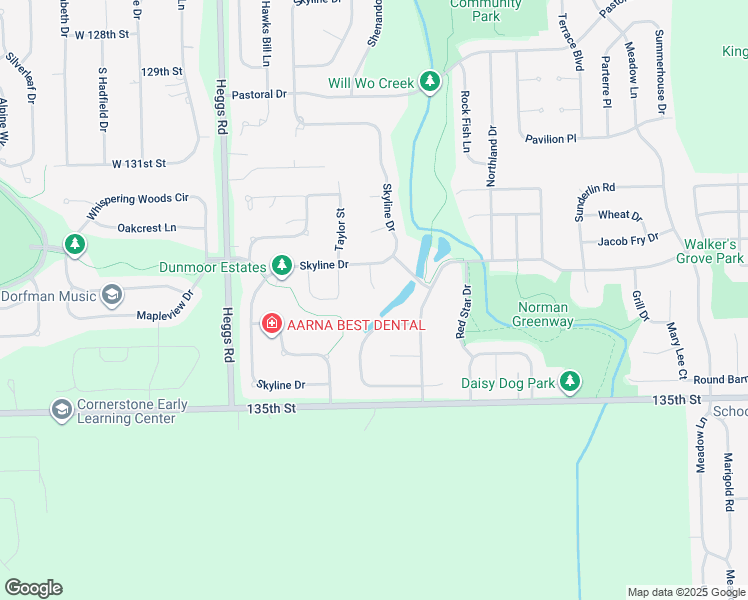 map of restaurants, bars, coffee shops, grocery stores, and more near 13237 Birdseye Court in Plainfield