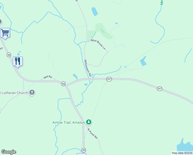 map of restaurants, bars, coffee shops, grocery stores, and more near 53 Lebanon Road in Hebron