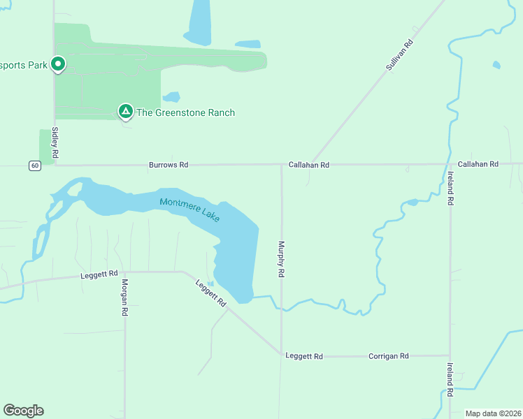 map of restaurants, bars, coffee shops, grocery stores, and more near 8488 Murphy Road in Thompson