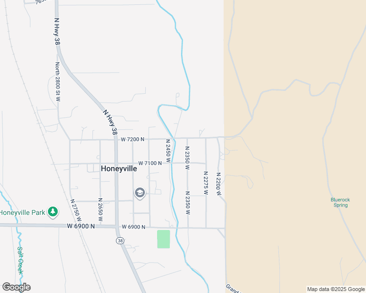 map of restaurants, bars, coffee shops, grocery stores, and more near 7155 North 2350 West in Honeyville