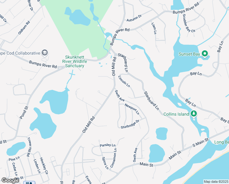 map of restaurants, bars, coffee shops, grocery stores, and more near 351 Swift Ave in Barnstable