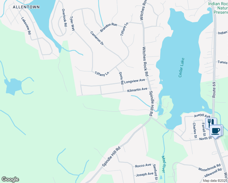 map of restaurants, bars, coffee shops, grocery stores, and more near 134 Kilmartin Avenue in Bristol