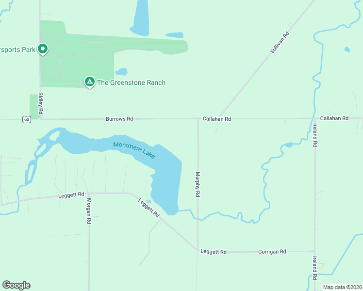 map of restaurants, bars, coffee shops, grocery stores, and more near 8488 Murphy Road in Thompson