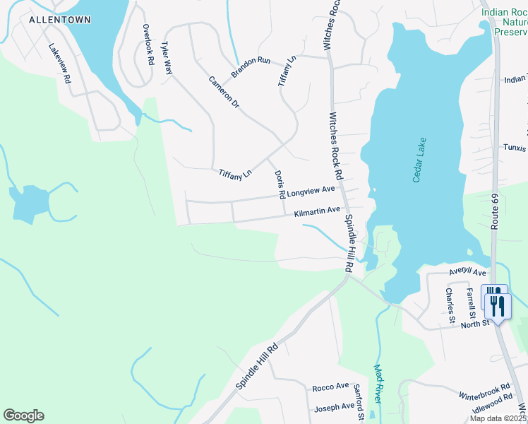 map of restaurants, bars, coffee shops, grocery stores, and more near 134 Kilmartin Avenue in Bristol