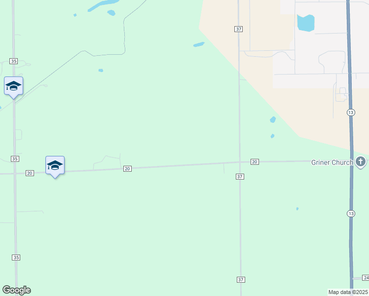 map of restaurants, bars, coffee shops, grocery stores, and more near 13229 County Road 20 in Middlebury
