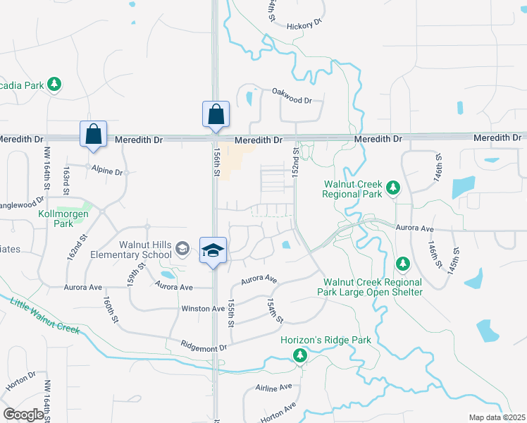 map of restaurants, bars, coffee shops, grocery stores, and more near 4304 153rd Place in Urbandale