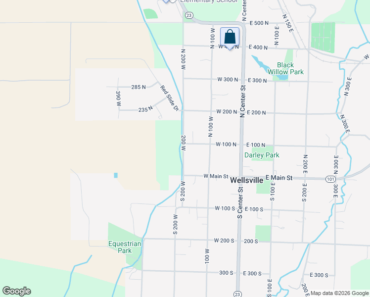 map of restaurants, bars, coffee shops, grocery stores, and more near 98 200 West in Wellsville