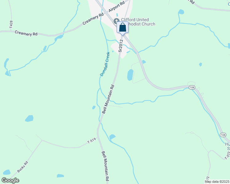 map of restaurants, bars, coffee shops, grocery stores, and more near 526 Bell Mountain Road in Lackawanna County
