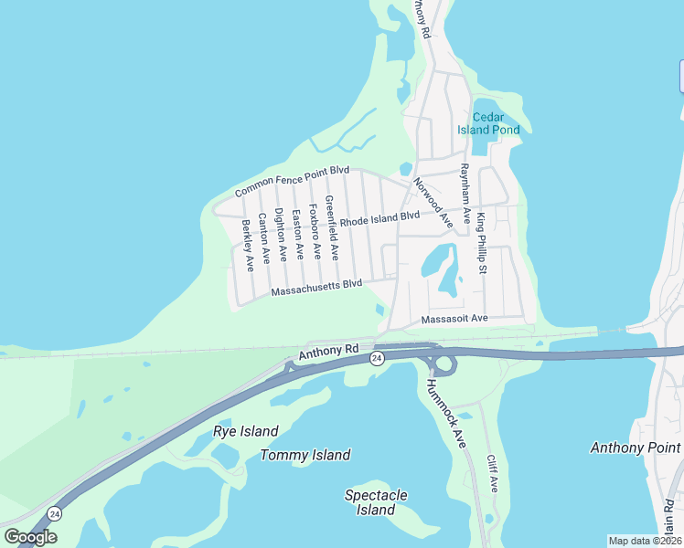 map of restaurants, bars, coffee shops, grocery stores, and more near 31 Greenfield Avenue in Portsmouth