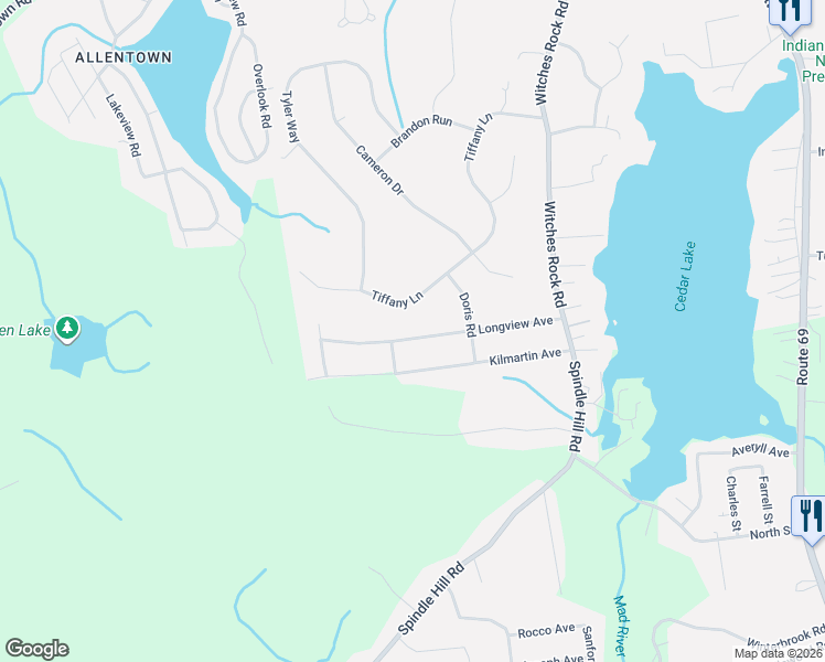 map of restaurants, bars, coffee shops, grocery stores, and more near 160 Longview Avenue in Bristol