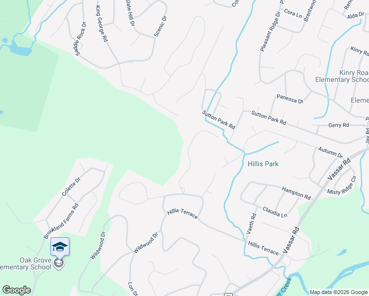map of restaurants, bars, coffee shops, grocery stores, and more near 15 Deer Run Road in Poughkeepsie