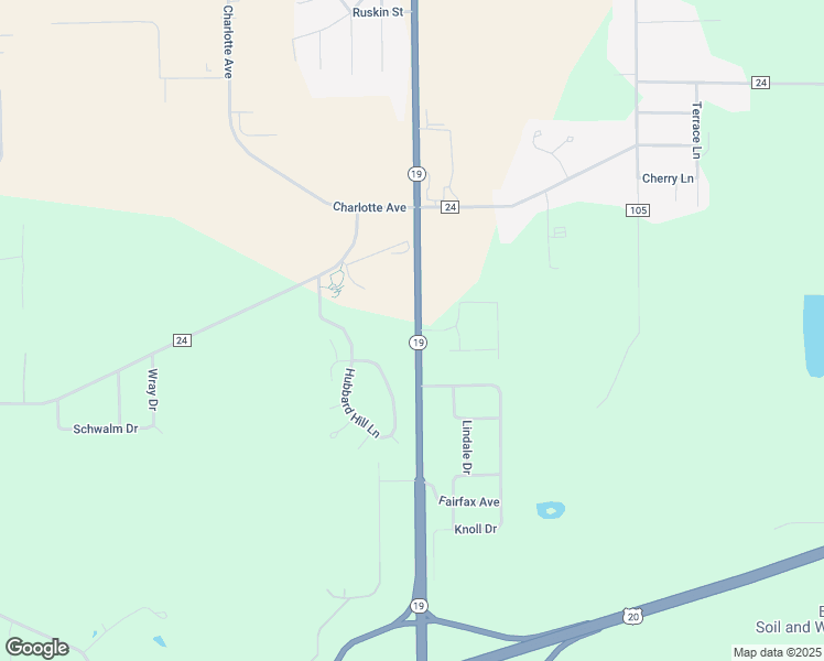 map of restaurants, bars, coffee shops, grocery stores, and more near 58277 Nappanee Street in Elkhart