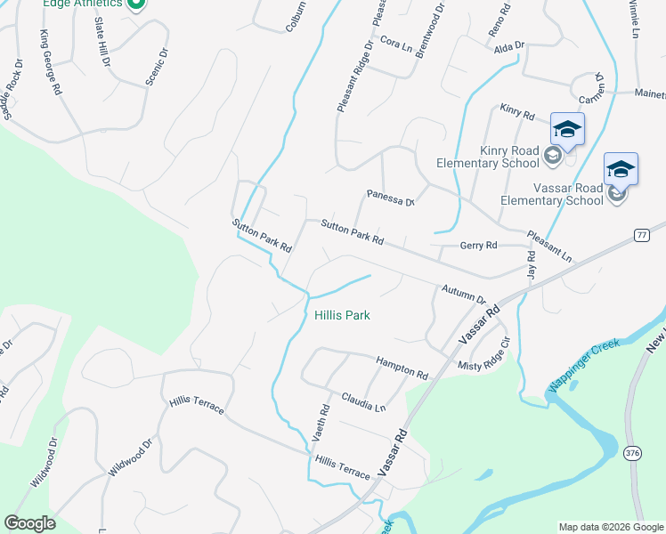map of restaurants, bars, coffee shops, grocery stores, and more near 97 Autumn Drive in Poughkeepsie