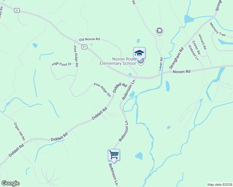 map of restaurants, bars, coffee shops, grocery stores, and more near 346 Diddell Road in Poughkeepsie