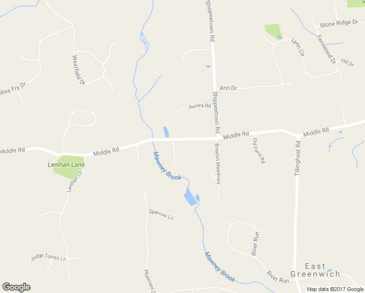 map of restaurants, bars, coffee shops, grocery stores, and more near 1796 Middle Road in East Greenwich
