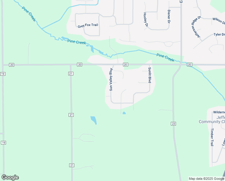 map of restaurants, bars, coffee shops, grocery stores, and more near 58700 Sun Valley Boulevard in Goshen