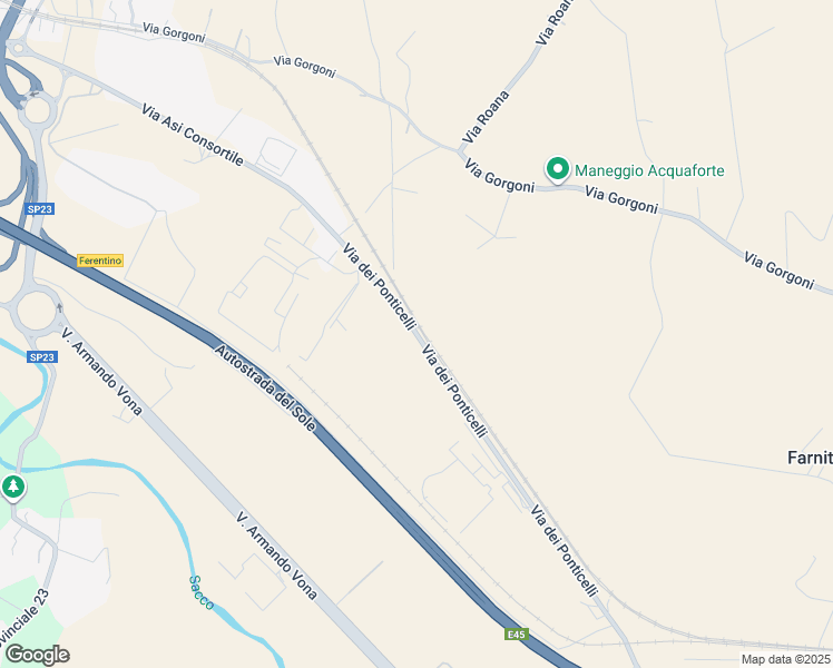 map of restaurants, bars, coffee shops, grocery stores, and more near in Province of Frosinone