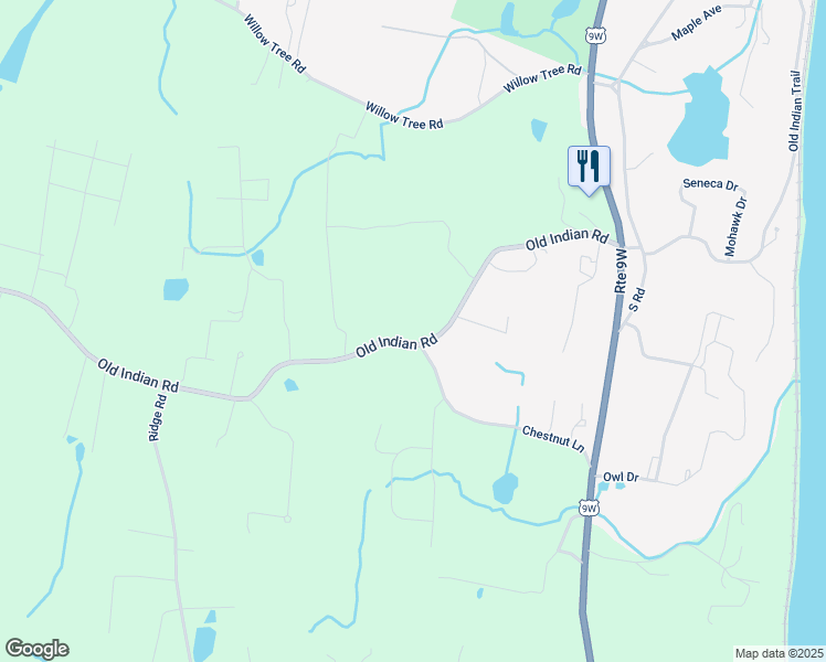 map of restaurants, bars, coffee shops, grocery stores, and more near 80 Old Indian Rd in Milton
