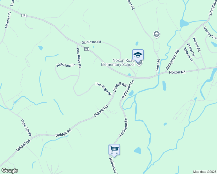 map of restaurants, bars, coffee shops, grocery stores, and more near 37 Pine Ridge Road in Poughkeepsie