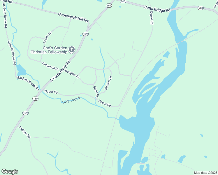 map of restaurants, bars, coffee shops, grocery stores, and more near 45 Douglas Drive in Canterbury